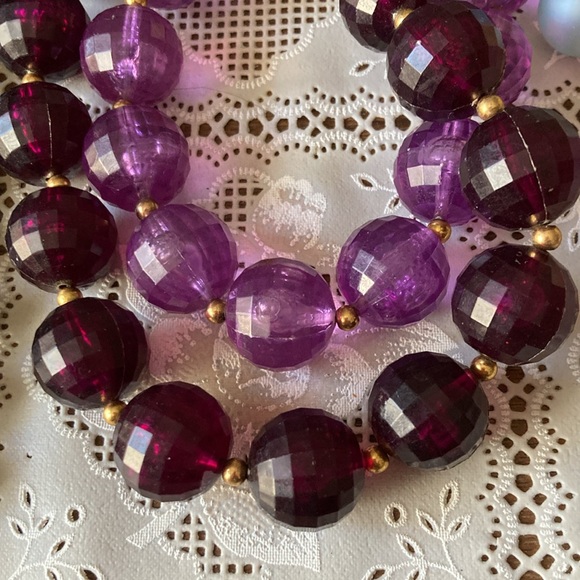 Vintage costume beaded necklaces - Picture 3 of 5